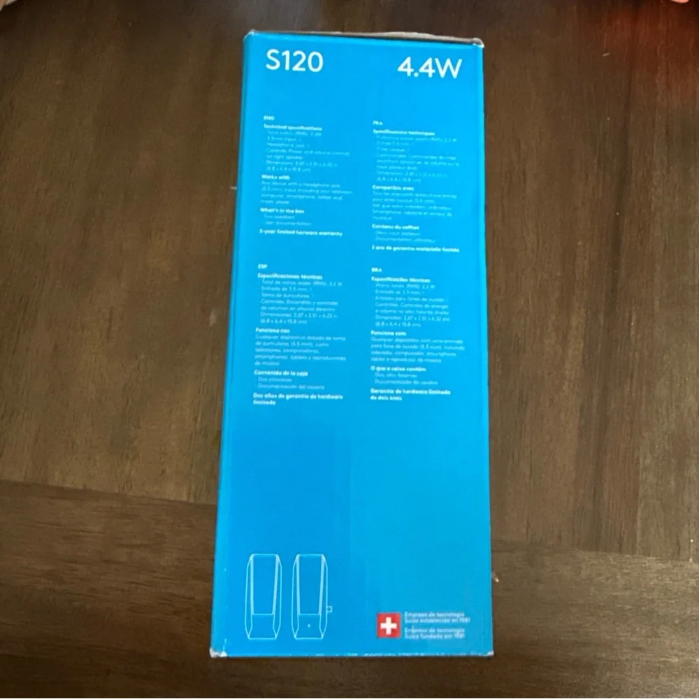 Logitech S120 Stereo Speakers - Blue Box